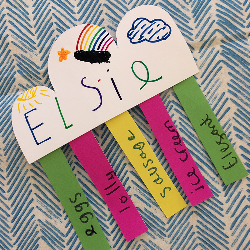 Peachick childrens writing party